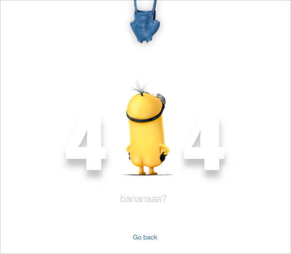minion 404 message