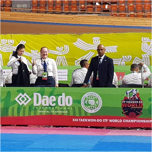 As an Umpire at World Championships in Bulgaria 2019